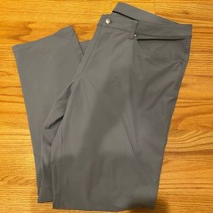 Lulu Lemon Men’s ABC Classic-Fit Pant Size 38/ 32" Warpstreme Light Gray